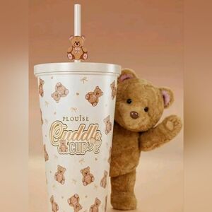 Plouise Cuddle Cup Bear Design Mug - Cream